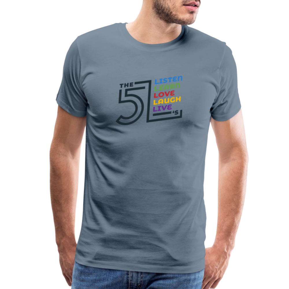 Men's Premium T-Shirt - steel blue