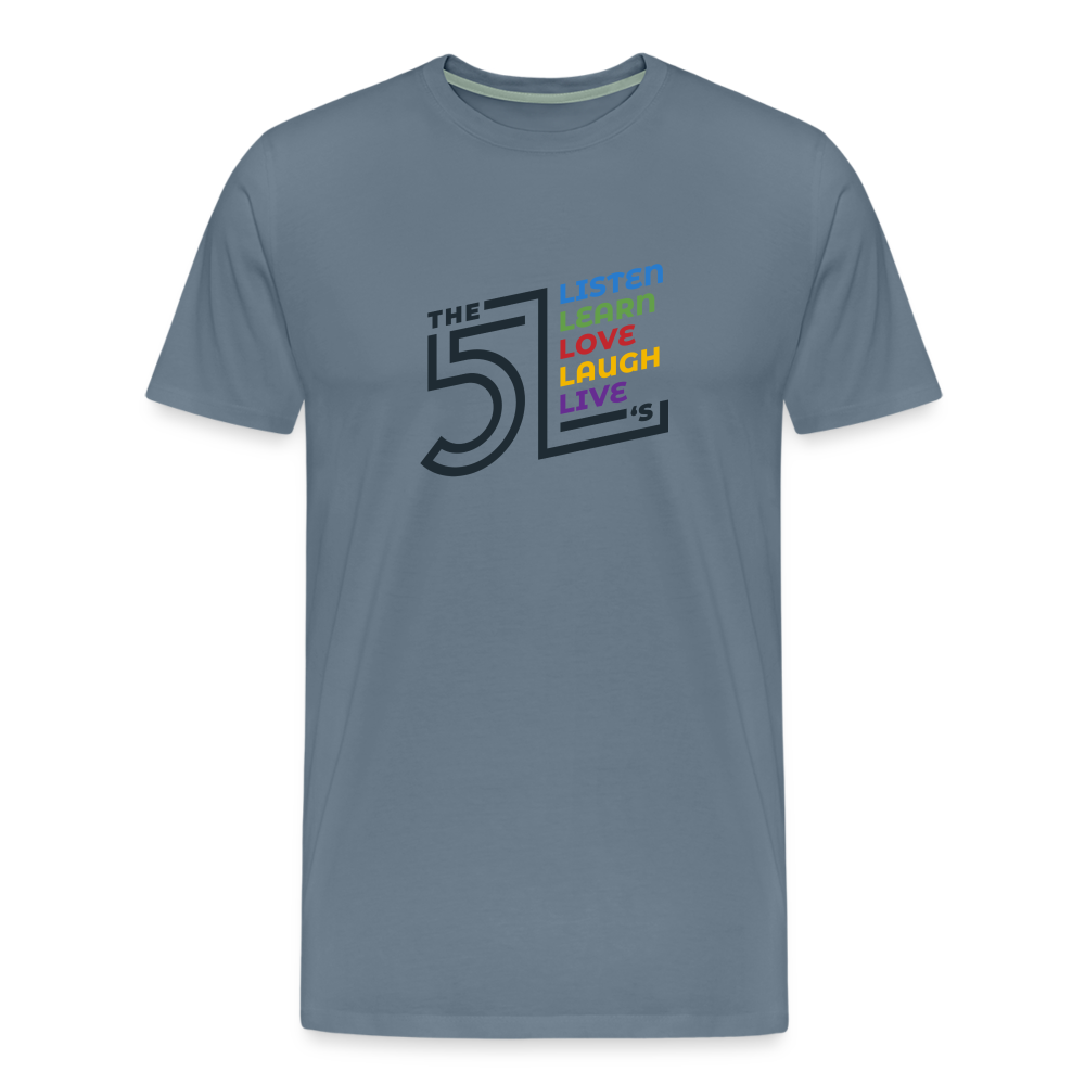 Men's Premium T-Shirt - steel blue